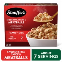 Stouffer’s Swedish Style Sauce & Meatballs Family Size Frozen Meatballs Perspective: Main