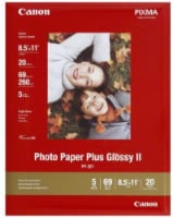 Canon Pixma Photo Paper Plus Glossy II Inkjet Paper - 20 Sheets - White