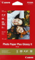 Canon Pixma Photo Paper Plus Glossy II Inkjet Paper - 50 Sheets - White