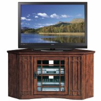 Leick Furniture Mission 46  Corner TV Stand in an Oak Finish