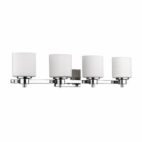 Chloe CH21036CM33-BL4 33 in. Lighting Solbi Contemporary 4 Light Chrome Bath Vanity Wall Fixt