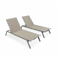 Ostrich PC-1052T Heavy Duty Adult Outdoor Lake Chaise Lounge Chairs 2-Pack, Tan