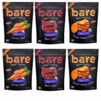 Bare Baked Crunchy Veggie Chips Variety Pack 6 Count Perspective: Main