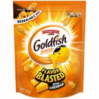 Pepperidge Farm® Flavor Blasted Xtra Cheddar Goldfish® Baked Snack Crackers Perspective: Main