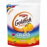 Goldfish Cheddar Colors Baked Snack Crackers Perspective: Main