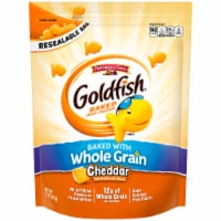 Goldfish Whole Grain Cheddar Baked Snack Crackers Perspective: Main