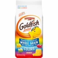 Pepperidge Farm Goldfish Baked With Whole Grain Colors Cheddar Crackers Perspective: Main