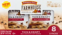 Pepperidge Farm Farmhouse Thin & Crispy Milk Chocolate Chip Cookies Perspective: Main