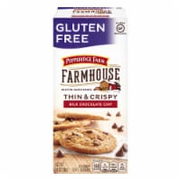 Pepperidge Farm Farmhouse Gluten Free Thin & Crispy Milk Chocolate Chip Crispy Cookies Perspective: Main