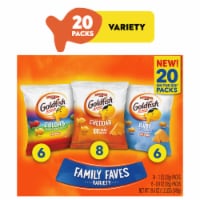 Goldfish® Family Faves Cheese Crackers Variety Pack Perspective: Main