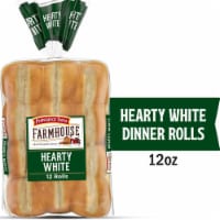 Pepperidge Farm Farmhouse® Hearty White Dinner Rolls, 12 Rolls, 12 Oz Bag Perspective: Main