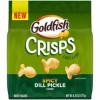 Goldfish Crisps Spicy Dill Pickle Flavored Crisps Crackers Perspective: Main