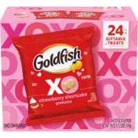 Goldfish Strawberry Shortcake Flavored Baked Graham Snacks 0.75 Oz Treat Bags Perspective: Main