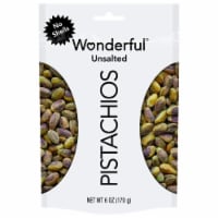 Wonderful Pistachios, No Shells Unsalted 6 Ounce Resealable Pouch Perspective: Main
