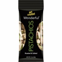 Wonderful Roasted and Salted Pistachios 1.5 oz. Pegged - Case Of: 12;