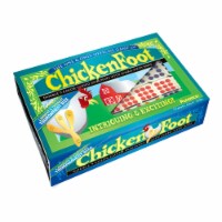 University Games ChickenFoot Tournament Size Double 9 Color Dot Dominoes