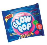 Charms® Blow Pop Minis Bubblegum Lollipop Candy Bag Perspective: Main