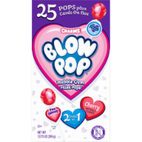 Blow Pop® Valentine Friendship Exchange Bubble Gum Filled Pops Candy Perspective: Main