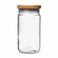 Ball® 9.9 Cup Stack & Store Glass Jar With Wooden Lid Perspective: Main