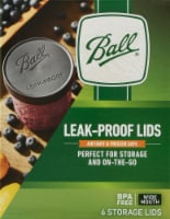 Ball® Wide Mouth Leak-Proof Storage Lids - Black Perspective: Main