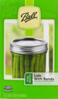 Ball® Wide Mouth Lids with Bands - Silver