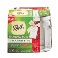 Ball® Collection Elite Design Series Regular Mouth Sharing Jars - Clear Perspective: Main
