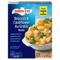 Birds Eye Broccoli & Cauliflower Au Gratin Bake Frozen Side Perspective: Main