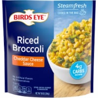 Birds Eye® Cheddar Cheese Sauce Rices Broccoli Frozen Side Dish Perspective: Main