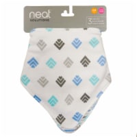 neat solutions Bandana Baby Bib Set - Blue Perspective: Main