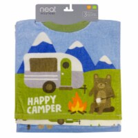 neat solutions Happy Camper Fiber Reactive Baby Bib Set Perspective: Main