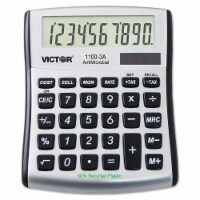 Victor Portable Calculator,LCD,10 Digits  1100-3A