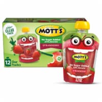 Mott's® No Sugar Added Strawberry Applesauce Pouches