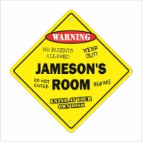 SignMission  12 x 12 in. Jamesons Room Crossing Zone Xing Sign