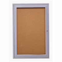 Ghent Enclosed Bulletin Board,Cork,36x36 In.  PA13636K