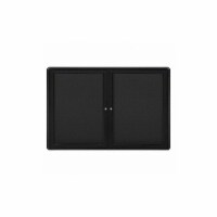 Ghent Enclosed Bulletin Board,Tack,Blk  OVK2-F95