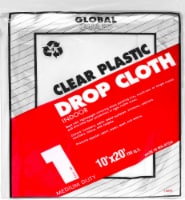 Z-Pro® Global Guard Plastic Indoor 1-Milimeter Drop Cloth - Clear Perspective: Main