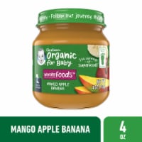 Gerber Organic Mango Apple Banana Stage 2 Baby Food