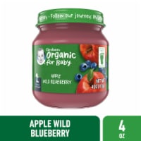 Gerber® Organic 2nd Foods Apple Wild Blueberry Stage 2 Baby Food