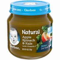 Gerber® Natural 2nd Foods Apple Spinach & Kale Baby Food Perspective: Main