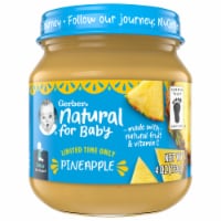 Gerber® Sitter 2nd Foods® Pineapple Infant Puree Jar Perspective: Main