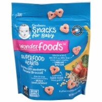 Gerber® Wonderfoods Superfood Hearts Quinoa Strawberry Banana Broccoli Snack