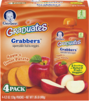 Gerber Graduates Grabbers Fruit Pouch - Apple & Sweet Potato with Cinnamon Perspective: Main