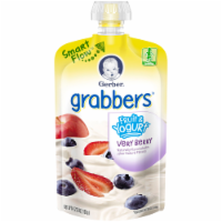 Gerber Grabbers Very Berry Fruit & Yogurt Pouch Perspective: Main