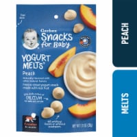 Gerber Snacks for Baby Yogurt Melts Peach Perspective: Main