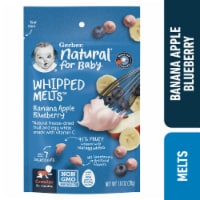 Gerber Natural Whipped Melts Baby Snacks Banana Blueberry Perspective: Main