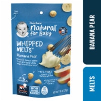 Gerber Natural Whipped Melts Baby Snacks Banana Pear 0.85 oz Bag Perspective: Main