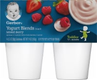 Gerber Yogurt Blends Mixed Berry Toddler Snack Perspective: Main