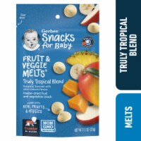 Gerber Crawler Fruit & Veggie Melts Truly Tropical Blend Freeze-Dried Snack
