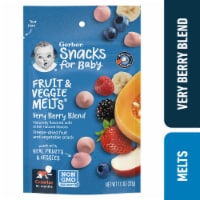 Gerber Snacks for Baby Fruit and Veggie Melts Baby Snack Very Berry Blend 1 oz Bag Perspective: Main