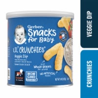 Gerber® Crawler Lil' Crunchies Veggie Dip Snacks for Baby Perspective: Main